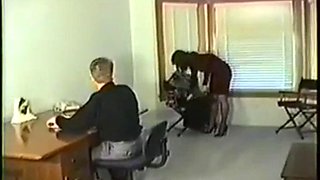 Male secretary bound and disciplined