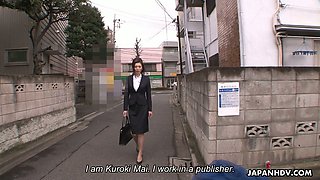Big tittied Japanese college chick Mai Kuroki is fucked by perverted teacher
