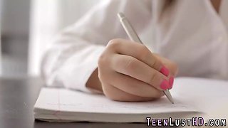 Teenage beauty in glasses