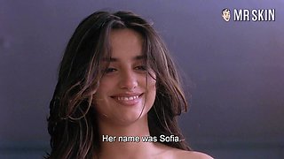 Gorgeous Penelope Cruz flaunting her natural titties in the hottest scenes
