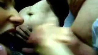 A crazy amateur bukake: Blowjob, Cumshot  Groupsex Porn