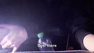 Two Lesbians Have Sex in the Car