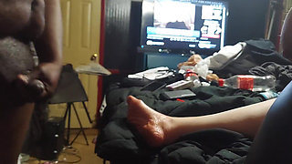 Chubby Redhead Gives Throat & Pussy