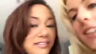 Annie Cruz Angela Stone and a fat cock