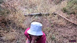 WHAT THE FUCK ARE YOU LOOKING AT! Fucked by a stranger along the railroad!