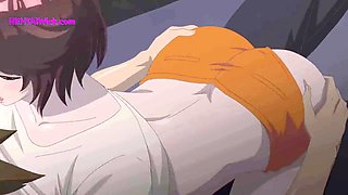 Accidental face sitting and gonzo pussy eating in uncensored hentai