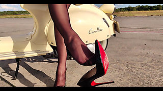 Smoking Nylon Feet JOI