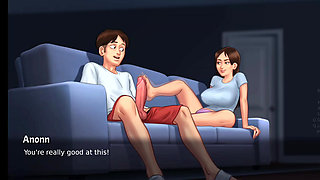 Jenny masturbates anon dick