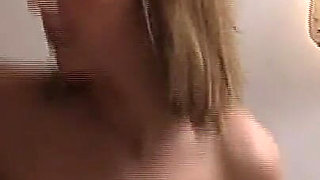 Young Busty Skinny Girl Fucked and Cummed on Pussy by Two Big Amateur Cocks