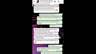 Hot Chat with My Teacher to Pass Her Course - Nati Sweet - Natasha Caseros