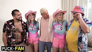 Small tits smut with energetic Tad Pole and Rebel Rhyder from Fuck A Fan