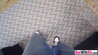 Big bust Spic young girl stepsis lets perv hump