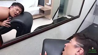 Ed Jr and Thais Daeva on the motel