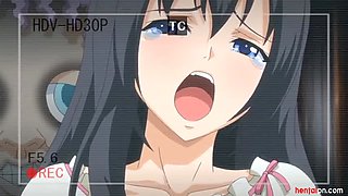 One Of The Three Anime Sisters Gets Banged By Loads Of Horny Guys
