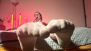 Sniffing My Socks My Slave