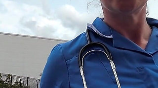 Real Home Nurse Lets Me Fuck Her!