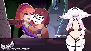 Big boobed waifu Moky reacts to the mystery screw