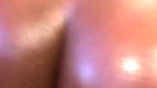 Ebony-skin Megan Pryce fucks black cock in her ass and makes him cum
