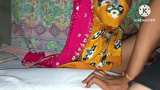 Stepmom in Full Romantic mood- Indian Stepmom Pinki stay one night with her stepson in naked, she seduced and fucked