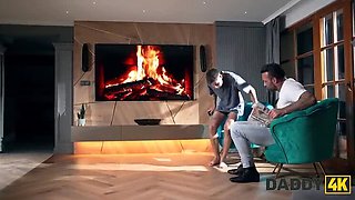 Daddy4K: Hot Teen Olivia Zlota Fucks Mature Larry Steel - Natural Tits, Shaved Pussy, HD 1080p