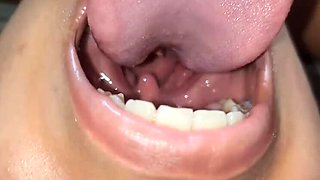 Pietro Montoya's Stepdaughter Deep Throat Upside Down Swallowing Cum