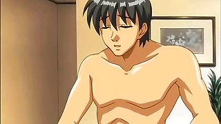 Stepmom with huge natural tits getting nailed in a wild animated fantasy