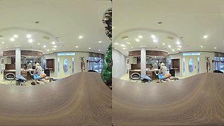 Chloe Temple Christmas Vr Part Two - Boyfriend Catches Perfect Body Blonde Cheating