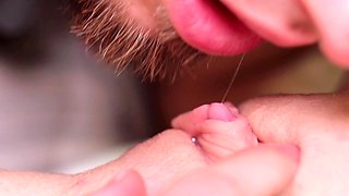 Close up Clit Licking! Pussy Licking, Pussy Fingering, Loud Moaning Real Female Orgasm!