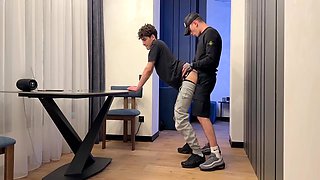 Two Lads Guy Have Fun
