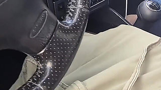 German Blonde Hitchhiker Pick up and Get Risky POV Outdoor Fuck in Car