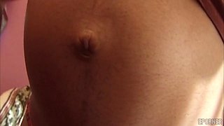 Amoral black preggo exciting porn clip