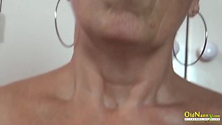 OldNannY Three British Matures and Sex Machine
