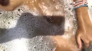 Big boobs milf masturbates with her dildo