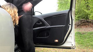 Jessica fucked and creampied by 8 strangers at the rest area