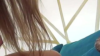 Huge natural tits destroyed by a fabulous fat boy