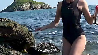 Ball Gag & Flooded Dive Mask - Wetsuit Beach Fun