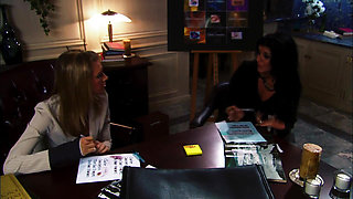 Barbara Summer and Brooke Banner Scissor and Eat Each Other's Pussies Until They Cum
