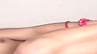 Mastubating with a Glass Dildo in My Tiny Bikini