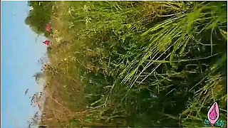 Caught Risky Fuck On The Riverbank With Cutie In Leopard Bikini 2x