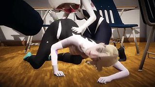 Gwen Stacy Takes It Deep in Both Holes - Futa Spider-Man 3D Animation