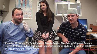 New student Logan Laces gyno exam by Tampa doctor on cam