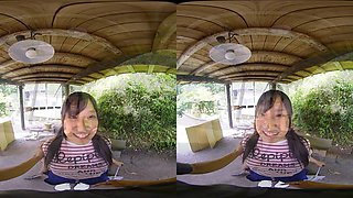 Asian curvy babe hot VR solo
