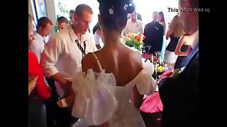 wedding whores are fucking in public