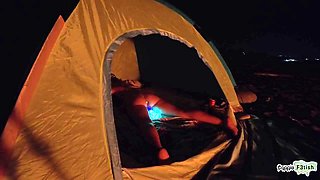 I Put Up To Wake Her Up With Cock Hits /public Beach In A Tent - Verified Amateurs