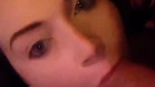 Cumshot wanting amateur MILF wanks cock in POV video
