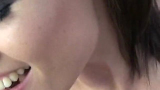 Hairy brunette Lucy Love fucked and milked hard in POV