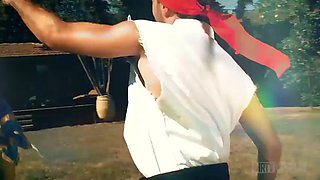 LETSDOEIT - Slutty Teen Sarah Sultry Takes A Big Cock Outside