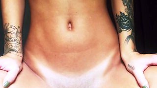 Stacked brunette goes solo toys and masturbation