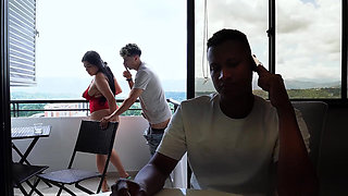 Submissive Wife Fucks with Her Cuckold Husband's Co-worker