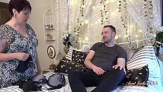BBW  OPENS HER LRGS FOR TOYBOYS CUM